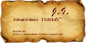 Johanidesz Ildikó névjegykártya